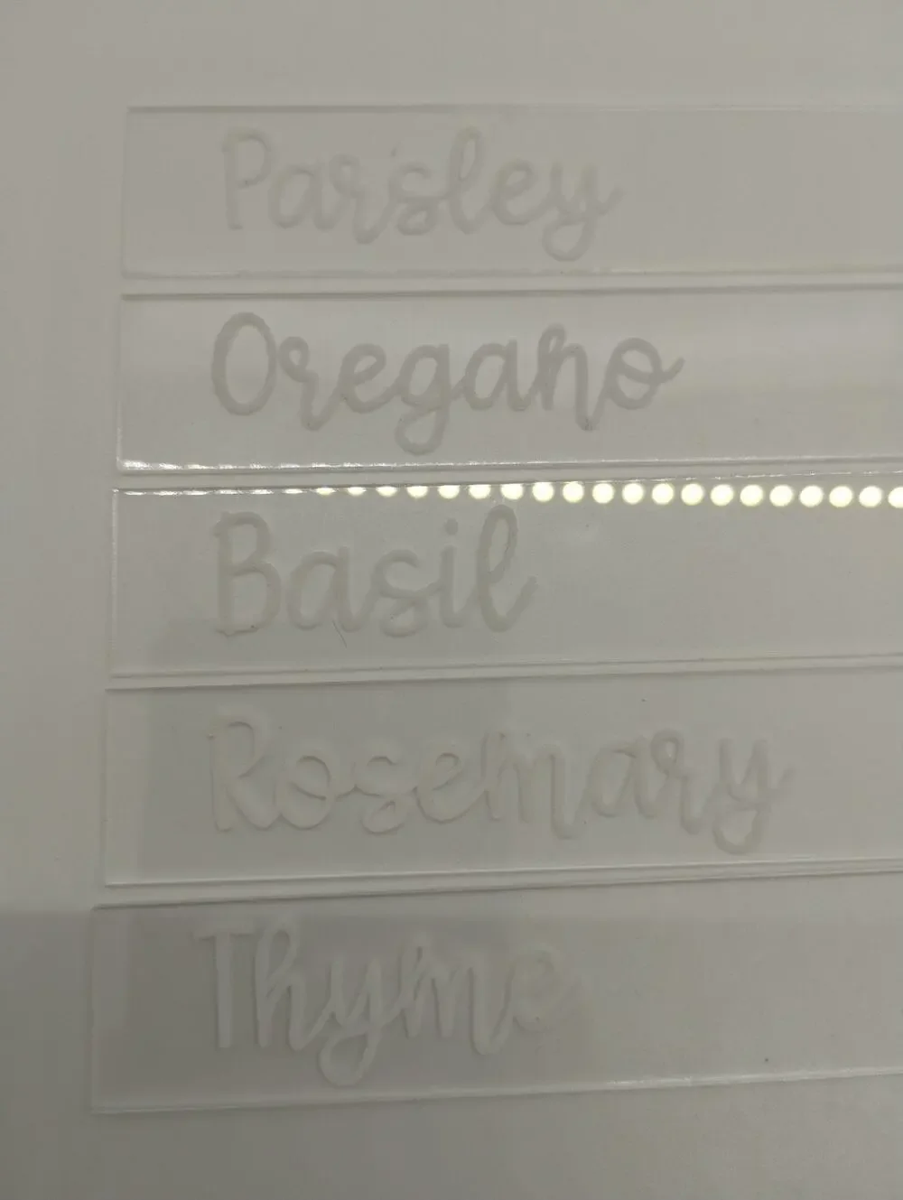 5 Woodrose Workshop Clear Acrylic Herb Garden Labels